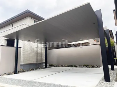 カーポート2台(ワイド) ツイン LIXIL カーポートSC フラット屋根 吊り下げ屋根