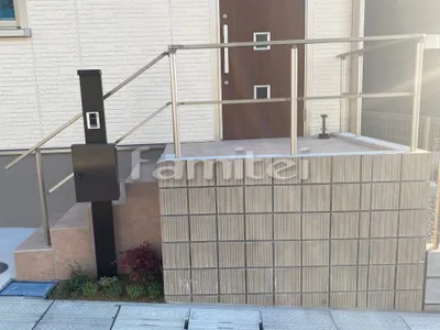 玄関ポーチ手摺り(手すり) LIXILリクシル アーキレール 笠木 化粧ブロック ユニソン リゲル