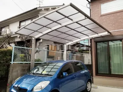 カーポート YKKAP レイナポートグラン 1台用(単棟) R型アール屋根