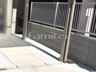 境界フェンス塀 LIXILリクシル AB TR2型 縦格子2 化粧ブロック ユニソン シャモティ