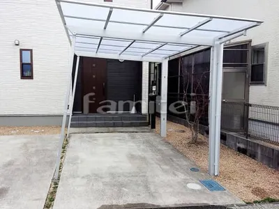 カーポート LIXILリクシル ネスカF 1台用(単棟) F型フラット屋根