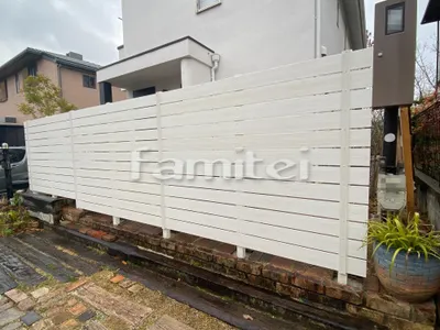 人工木・樹脂 フェンス（木調） F＆F マイティウッド ベーシック極 目隠し 木調・ラティス 樹脂