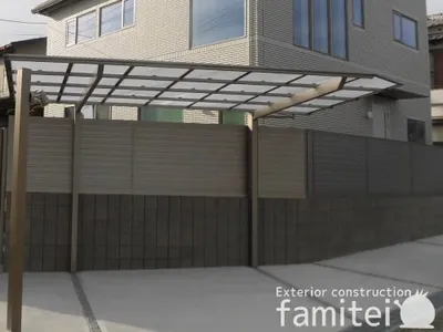 カーポート１台 （単棟） LIXIL ネスカＦ フラット屋根