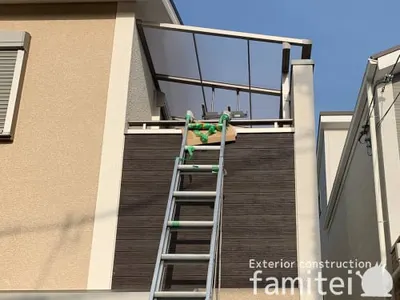 ベランダ屋根 LIXILリクシル スピーネ 2階用 F型フラット屋根