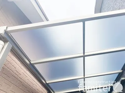 １階テラス屋根 （雨除け） YKKAP ソラリアF フラット屋根 スタンダード 壁付