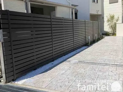 人工木・樹脂 フェンス（木調） F＆F マイティウッド ベーシック極 目隠し 木調・ラティス 樹脂