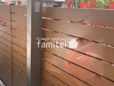 人工木・樹脂 フェンス（木調） F＆F マイティウッド ベーシック極 目隠し 木調・ラティス 樹脂