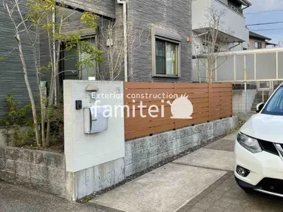 人工木・樹脂 フェンス（木調） F＆F マイティウッド ベーシック極 目隠し 木調・ラティス 樹脂