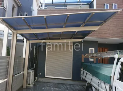 カーポート１台 （単棟） LIXIL ネスカＦ フラット屋根