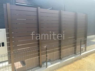 人工木・樹脂 フェンス（木調） F＆F マイティウッド ベーシック極 目隠し 木調・ラティス 樹脂