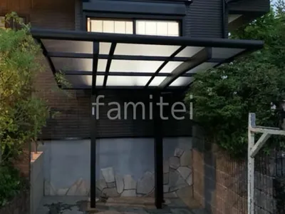 サイクルポート 自転車バイク屋根 YKKAP アリュース アール屋根