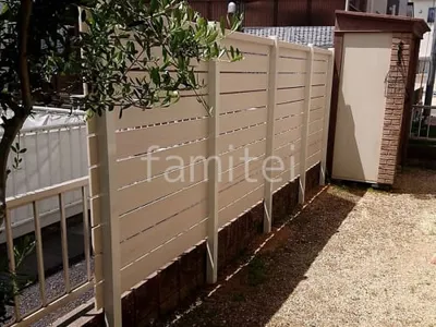 人工木・樹脂 フェンス（木調） F＆F マイティウッド ベーシック極 目隠し 木調・ラティス 樹脂