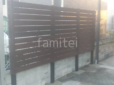 人工木・樹脂 フェンス（木調） F＆F マイティウッド ベーシック極 高尺タイプ 目隠し 木調・ラティス 樹脂