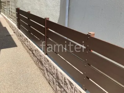 人工木・樹脂 フェンス（木調） F＆F マイティウッド ベーシック極 目隠し 木調・ラティス 樹脂