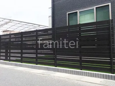 人工木・樹脂 フェンス（木調） F＆F マイティウッド ベーシック極 目隠し 木調・ラティス 樹脂