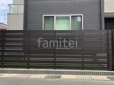 人工木・樹脂 フェンス（木調） F＆F マイティウッド ベーシック極 目隠し 木調・ラティス 樹脂