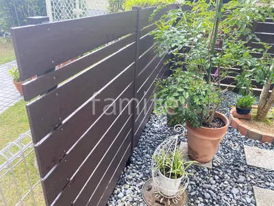 人工木・樹脂 フェンス（木調） F＆F マイティウッド ベーシック極 目隠し 木調・ラティス 樹脂