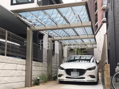 本体色 アーバングレー  屋根材 熱線遮断ポリカーボネート かすみ