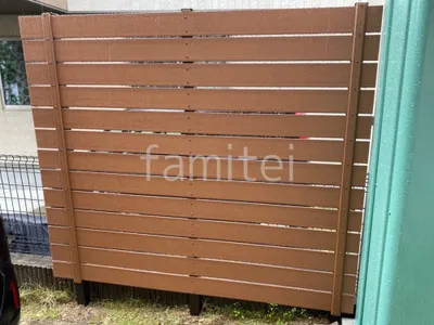 人工木・樹脂 フェンス（木調） F＆F マイティウッド ベーシック極 目隠し 木調・ラティス 樹脂