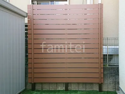 人工木・樹脂 フェンス（木調） F＆F マイティウッド ベーシック極 高尺タイプ 目隠し 木調・ラティス 樹脂