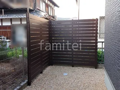 人工木・樹脂 フェンス（木調） F＆F マイティウッド ベーシック極 目隠し 木調・ラティス 樹脂