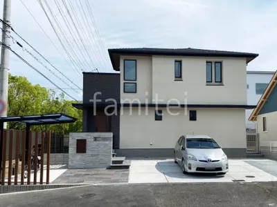 新築シンプル オープン外構