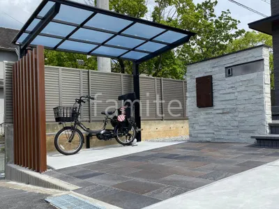 サイクルポート 自転車バイク屋根 LIXIL ネスカＦ フラット屋根