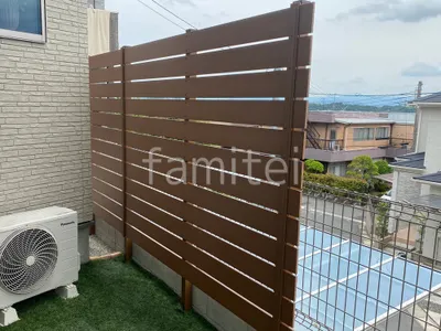 人工木・樹脂 フェンス（木調） F＆F マイティウッド ベーシック極 目隠し 木調・ラティス 樹脂