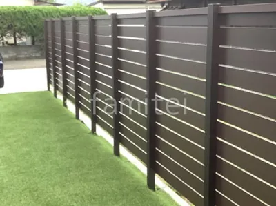 人工木・樹脂 フェンス（木調） F＆F マイティウッド ベーシック極 目隠し 木調・ラティス 樹脂