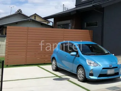 人工木・樹脂 フェンス（木調） F＆F マイティウッド ベーシック極 目隠し 木調・ラティス 樹脂