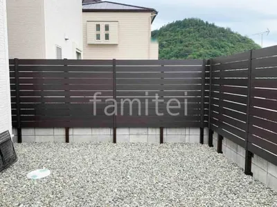 人工木・樹脂 フェンス（木調） F＆F マイティウッド ベーシック極 目隠し 木調・ラティス 樹脂