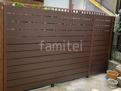 人工木・樹脂 フェンス（木調） F＆F マイティウッド ベーシック極 高尺タイプ 目隠し 木調・ラティス 樹脂