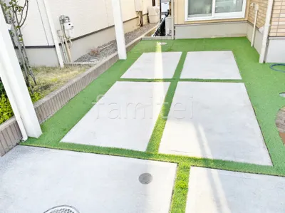 人工芝 防草シート加工 マツモト 人工芝 30mm 