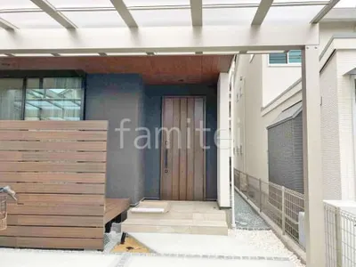 新築シンプル オープン外構