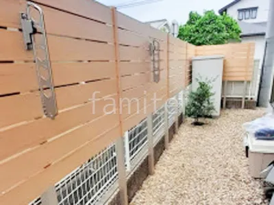 人工木・樹脂 フェンス（木調） F＆F マイティウッド ベーシック極 高尺タイプ 目隠し 木調・ラティス 樹脂