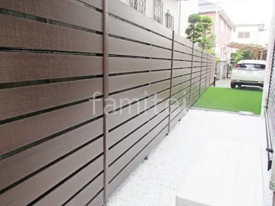 人工木・樹脂 フェンス（木調） F＆F マイティウッド ベーシック極 高尺タイプ 目隠し 木調・ラティス 樹脂