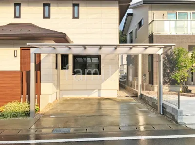 カーポート２台(ワイド) ツイン YKKAP エフルージュ FIRST フラット屋根