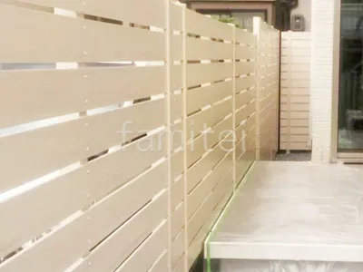 人工木・樹脂 フェンス（木調） F＆F マイティウッド ベーシック極 高尺タイプ 目隠し 木調・ラティス 樹脂