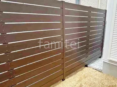 人工木・樹脂 フェンス（木調） F＆F マイティウッド ベーシック極 高尺タイプ 目隠し 木調・ラティス 樹脂