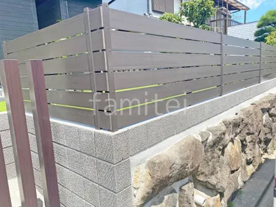 人工木・樹脂 フェンス（木調） F＆F マイティウッド ベーシック極 目隠し 木調・ラティス 樹脂