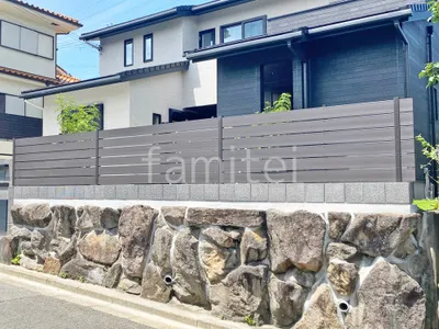 人工木・樹脂 フェンス（木調） F＆F マイティウッド ベーシック極 目隠し 木調・ラティス 樹脂