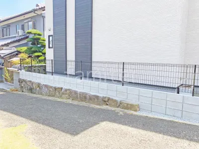 スチールメッシュ フェンス YKKAP イーネット3F型 スチール柱 境界・メッシュ