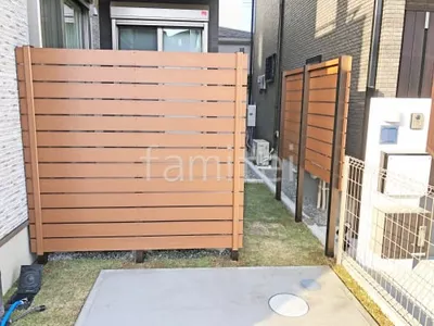 人工木・樹脂 フェンス（木調） F＆F マイティウッド ベーシック極 高尺タイプ 目隠し 木調・ラティス 樹脂