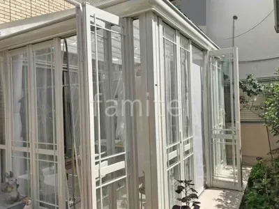 ガーデンサンルーム  LIXIL 暖蘭物語 Aガラス フラット屋根