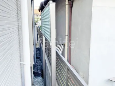 アルミ形材 フェンス LIXIL AB YT2型 採光ルーバー 2段柱 60角 上段のみ 目隠し 採光