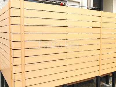 人工木・樹脂 フェンス（木調） F＆F マイティウッド ベーシック極 高尺タイプ 目隠し 木調・ラティス 樹脂