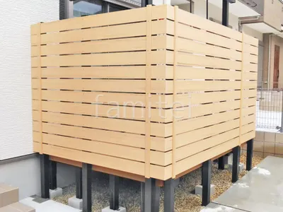 人工木・樹脂 フェンス（木調） F＆F マイティウッド ベーシック極 高尺タイプ 目隠し 木調・ラティス 樹脂