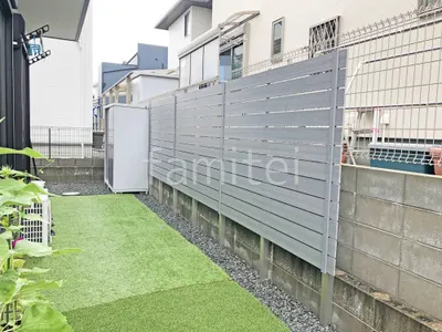 人工木・樹脂 フェンス（木調） F＆F マイティウッド ベーシック極 高尺タイプ 目隠し 木調・ラティス 樹脂