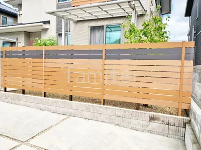 人工木・樹脂 フェンス（木調） F＆F マイティウッド ベーシック極 高尺タイプ 目隠し 木調・ラティス 樹脂