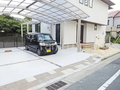 新築ナチュラル オープン外構